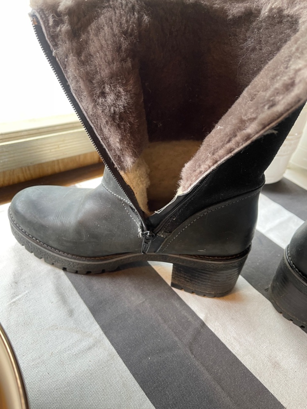 Overland black moto boots. - Picture 7 of 10